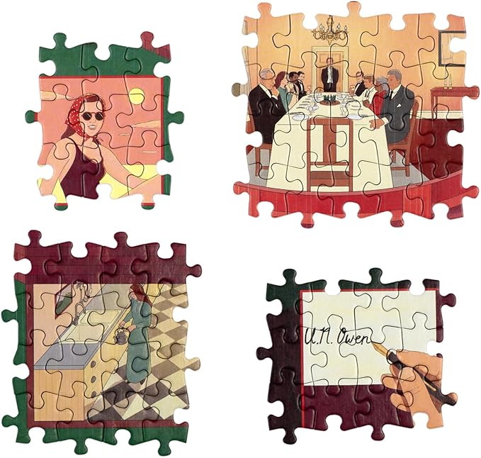 The World of Agatha Christie: and Then There were None: A 1000-piece Jigsaw Puzzle Illustrated by Ruby Ash