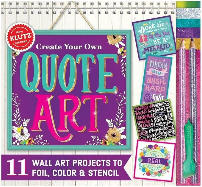 Klutz Create Your Own Quote Art Activity Kit