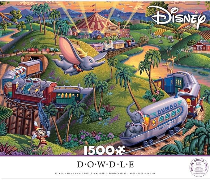 Ceaco - Disney - Dowdle - Dumbo The Flying Elephant - 1500 Piece Jigsaw Puzzle