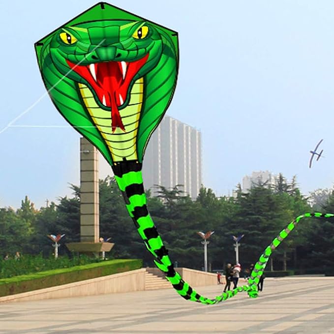 HENGDA KITE Large Power Snake Kites with Flying Line Outdoor Fun Sports Kite