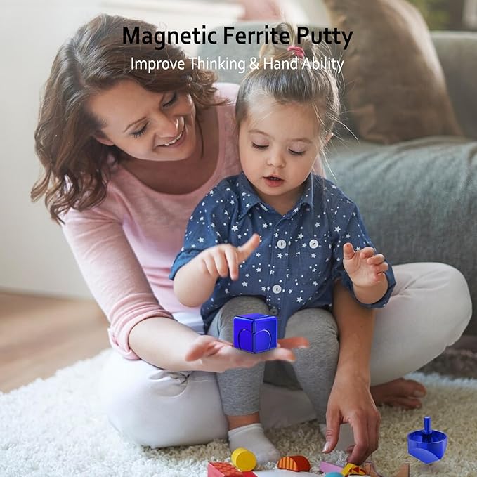 Infinity Gear Fidget Spinner Toy, 2-in-1 Transforming Fidget for Kids and Adults, Stress Finger Hand Metal Cube Blocks , Stainless Steel Metal Desk Toy Gift for Boys Gilrs Christmas Birthday