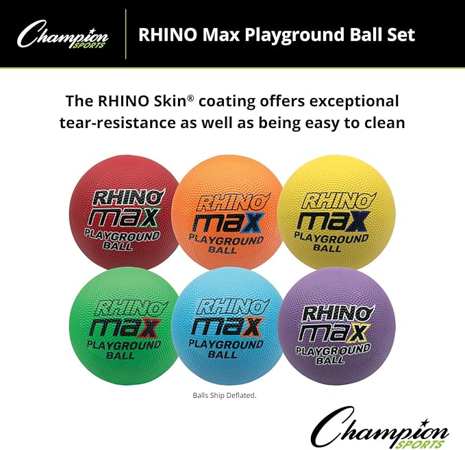 Champion Sports Rhino Max Playground Ball Sets - Available in Mulitple Activity Styles