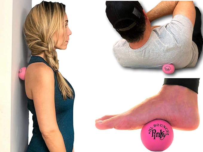 JA-RU Hi-Bounce Pinky Ball (2 Bouncy Balls) Bouncing Balls for Kids. Stress Ball, Massage Therapy. Sports Indoor & Outdoor Playground Toy, Bulk Party Favor, Stocking Stuffers 976-2p