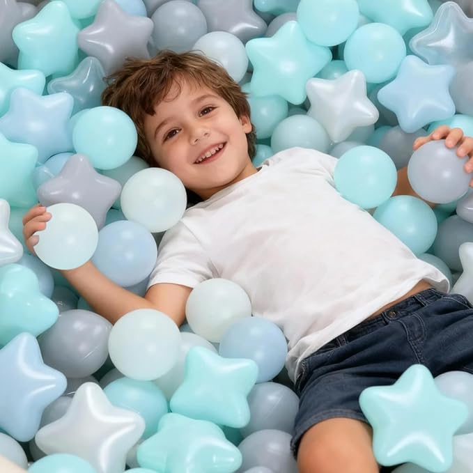 GOGOSO Ball Pit Balls for Toddlers Kids Plastic Balls for Ball-Pit Playpen Pool Baby Play Pastel BPA-Free Non Toxic Play Pastel Crush Proof Bal 50 100 200 500 1000 Count