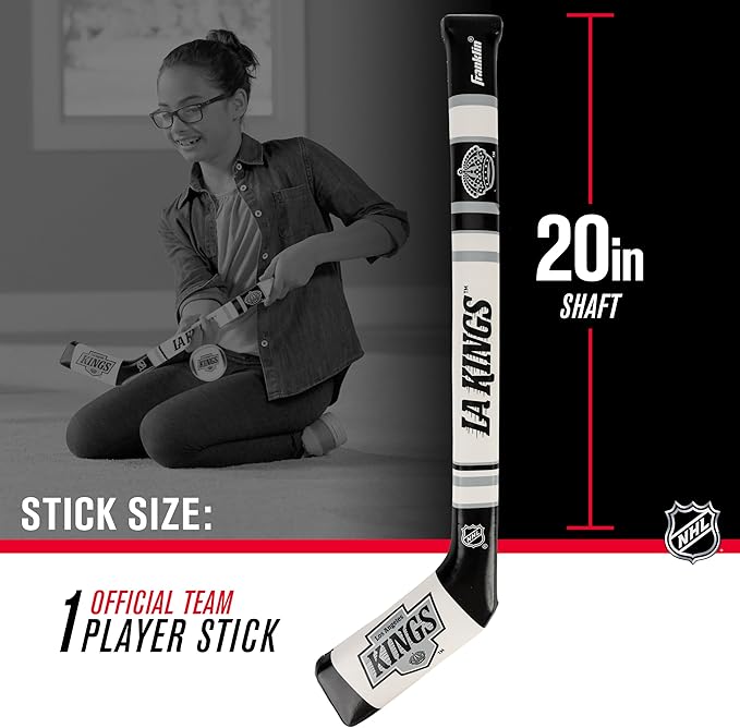 Franklin Sports NHL Team Mini Soft Hockey Stick Set - NHL Team Soft Foam Mini Hockey Stick and Ball - Great Toy for Kids