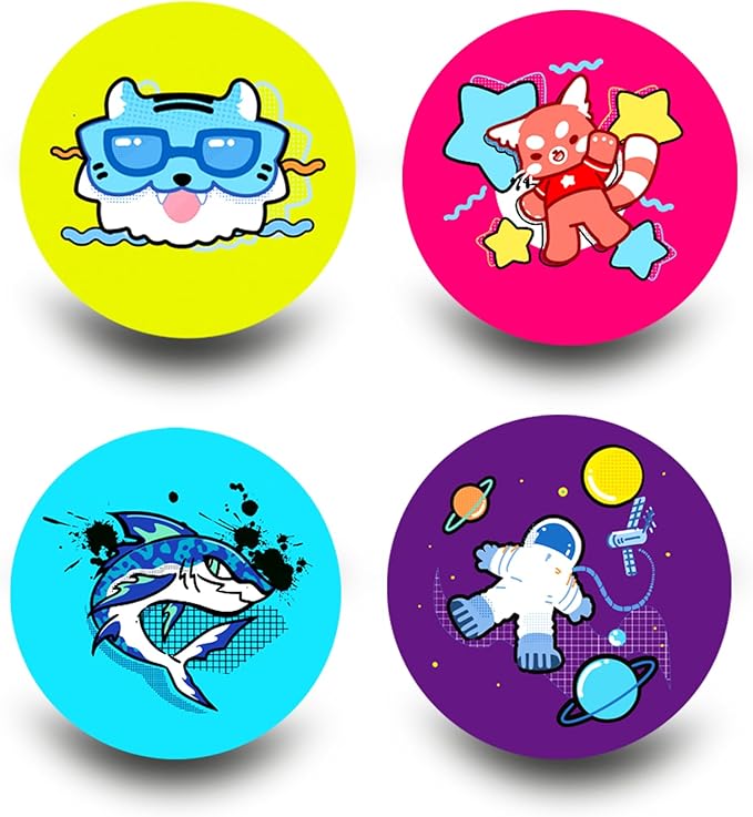 KESS 10" Jumbo Ball - 12 Pack: Playground Favorite, Variety of Colors and Characters, Perfect for Bouncing, Rolling and Endless Outdoor Adventures