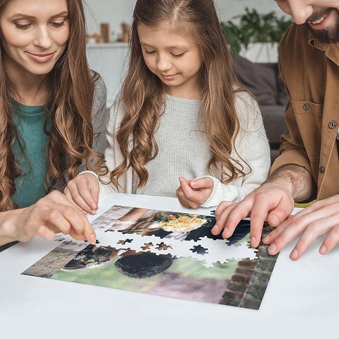 Custom Puzzle from Photos 200/300/500/1000 Pieces Personalized Puzzles for Family, Wedding, Chrisrmas, Gifts