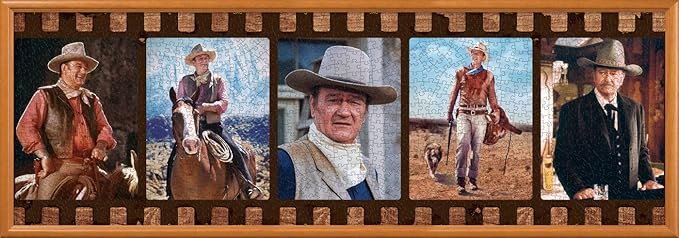 MasterPieces 1000 Piece Jigsaw Puzzle for Adults, Family, Or Youth - John Wayne Forever in Film - 13"x39"