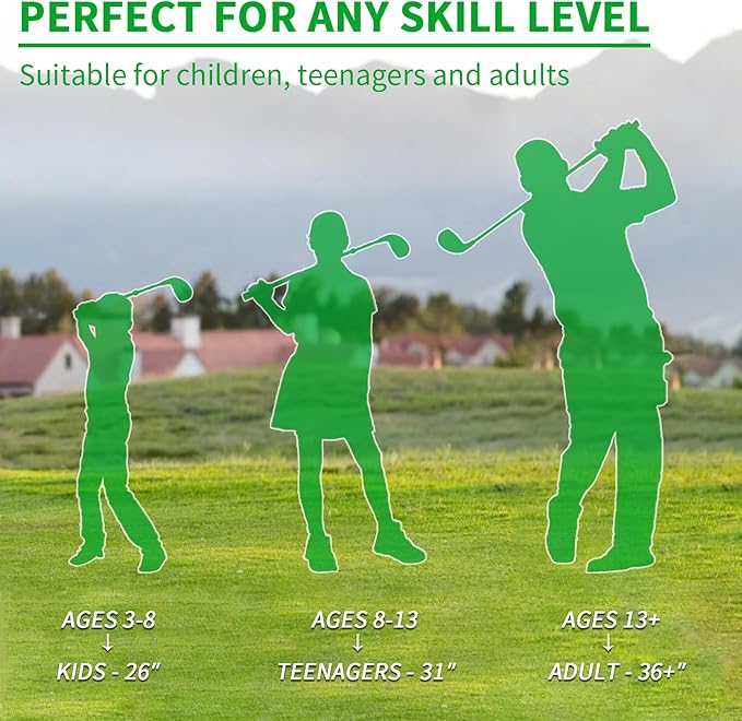 Golf Club with Oversize Head, Right-Handed Plastic Chipping Clubs for Outdoor Backyard Game Training Practice, Golf Accessories Gifts for Men