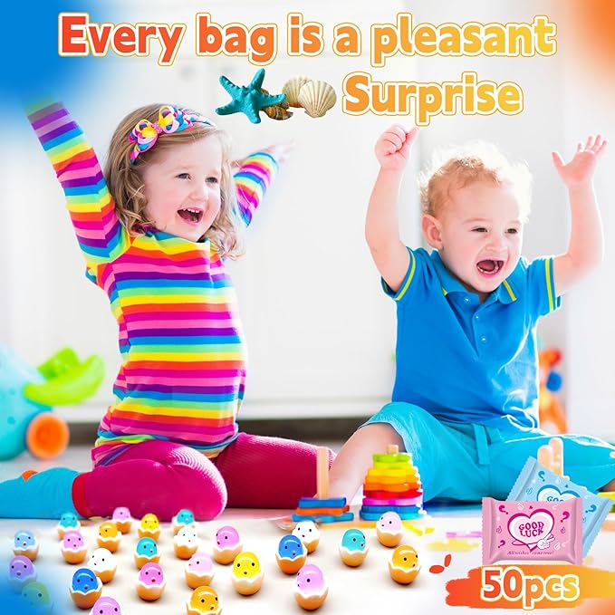 50 Pcs Mini Glow in The Dark Resin Chick Figures Blind Bag Mystery Set – Random Styles Collectible Toys for Kids, Easter Decorations, Party Favors, DIY Crafting, and Home Decor