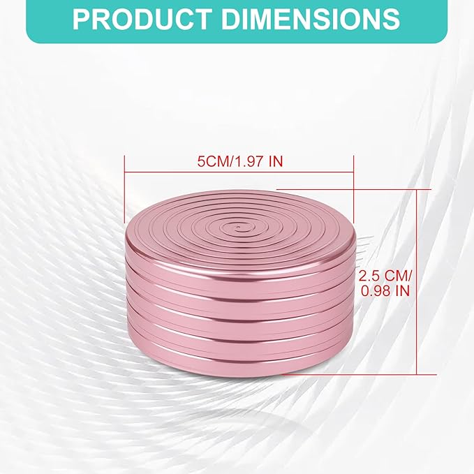 Kinetic Desk Toys, Fidget Toys Adults, 1.97'' Desk Toys for Office for Adults, Spinning Tops for Kids, Physics Toys Novelty Amusements (50MM, Rose Gold)