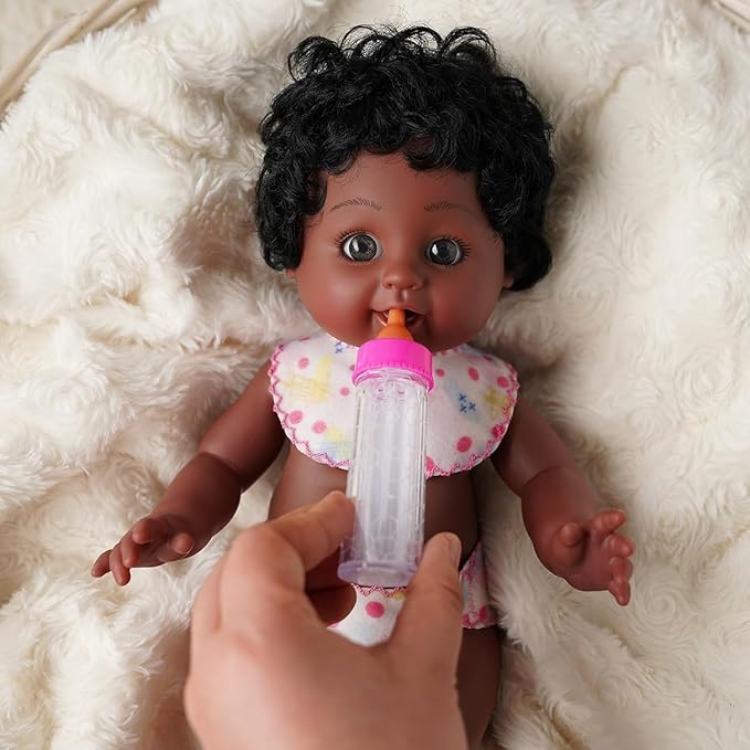 13 PCS Reborn Baby Doll Accessories and Clothes Playset for 17-20 Inch Dolls – Feeding & Caring Set with Diaper Bag, Magic Bottle, Pretend Play Gift for Girls Kids Birthday Christmas