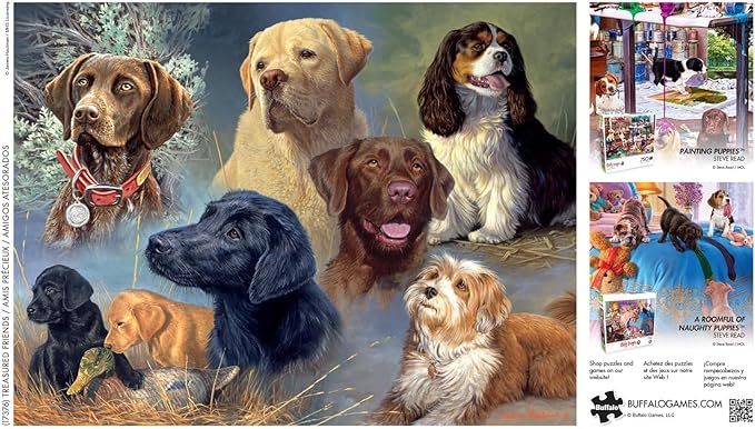Buffalo Games - James Hautman - Treasured Friends - 750 Piece Jigsaw Puzzle for Adults -Challenging Puzzle Perfect for Game Nights - Finished Size is 24.00 x 18.00