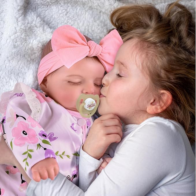 BABESIDE Lifelike Reborn Baby Dolls Girl - 20 Inch Realistic Newborn Baby Doll with Poseable Body, Real Life Baby Dolls with Accessories for 3+ Year Old Girls Gifts, Pretend Play, Collection