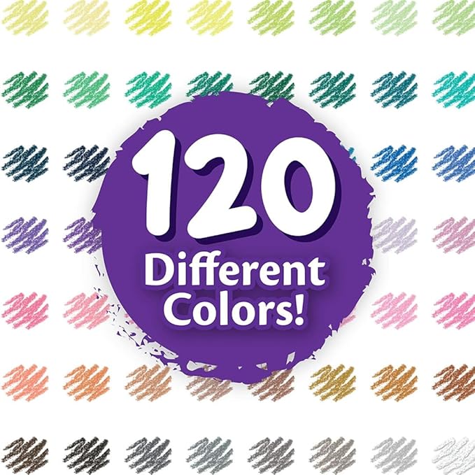 Crayola Colored Pencils Set for Kids (120ct), Coloring Book Pencils, Essential Easter Basket Stuffers, Bulk Colored Pencils for Boys & Girls, Ages 3, 4, 5