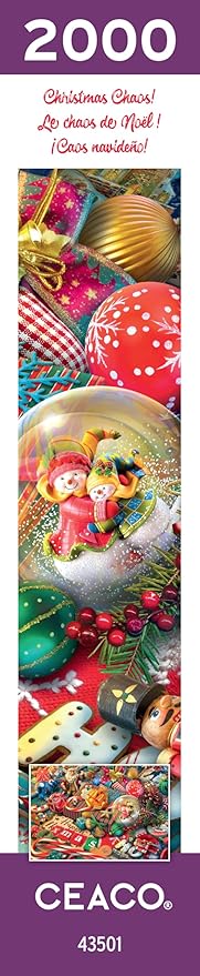 Ceaco - Eduard - Christmas Chaos! - 2000 Piece Puzzle for Adults - Challenging and Perfect for Game Nights - Finished Puzzle Size 38.5 x 26.5