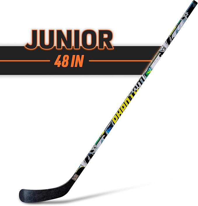 Franklin Sports NHL Kids Street Hockey Sticks - Youth, Junior + Senior Sticks - Right + Left Handed - 40", 48" + 56"