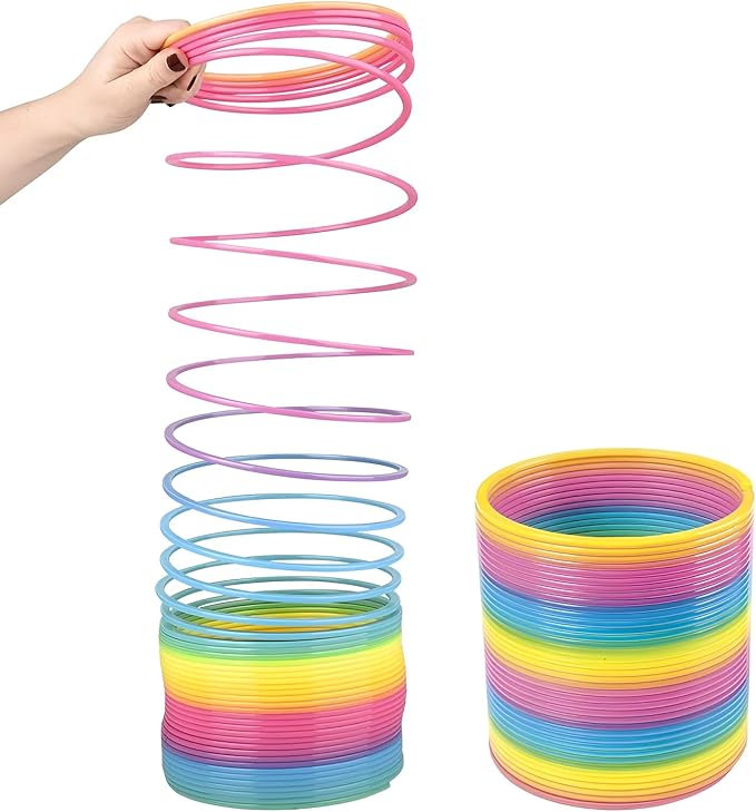 Rhode Island Novelty 7" (175MM) Rainbow Jumbo Coil Spring