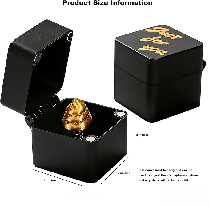 CXY Pop-Up Poop in a Box - Funny Prank Gift Box for Adults, Novelty White Elephant Gifts for Men & Women-A3