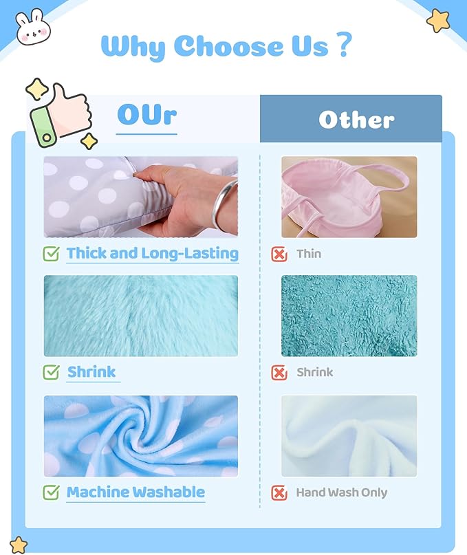 BABESIDE 8 Pcs Reborn Baby Doll Clothes with Bassinet for 17-22 Inch Babydolls, Reborn Baby Doll Accessories fit Dolls, Babydolls Clothes for Realistic Dolls,Toy Gift for Boys Girls