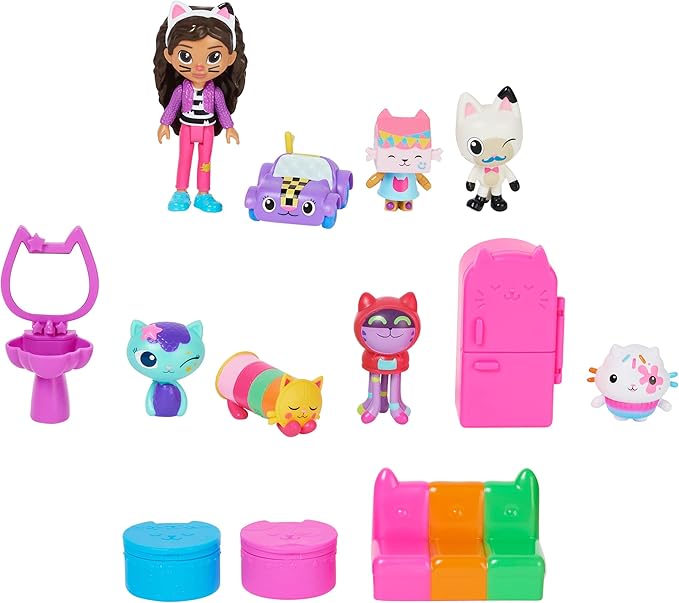 Gabby’s Dollhouse, Surprise Pack, (Amazon Exclusive) Toy Figures and Dollhouse Furniture, Kids Toys for Girls and Boys Ages 3 and up