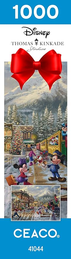 Ceaco - Thomas Kinkade - Disney - Holiday - Candy Cane Express - 1000 Piece Jigsaw Puzzle