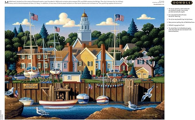 Buffalo Games - Eric Dowdle - Marblehead - Jigsaw Puzzle for Adults - Challenging Puzzle Perfect for Game Nights - Finished Size is 21.25 x 15.00