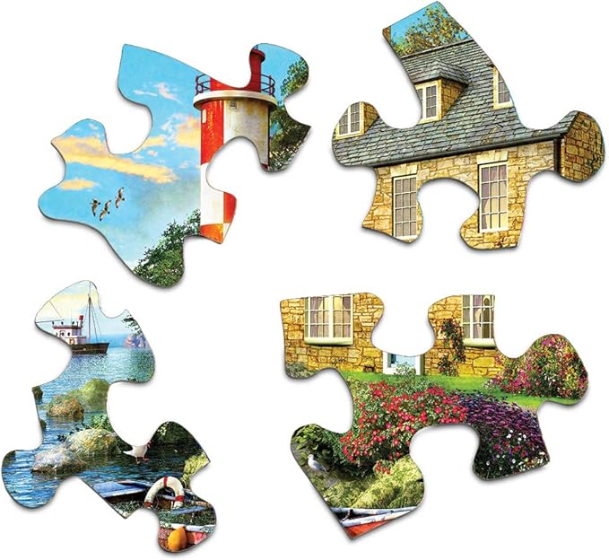 Springbok's 1000 Piece Jigsaw Puzzle The Cottage Lighthouse - Made in USA