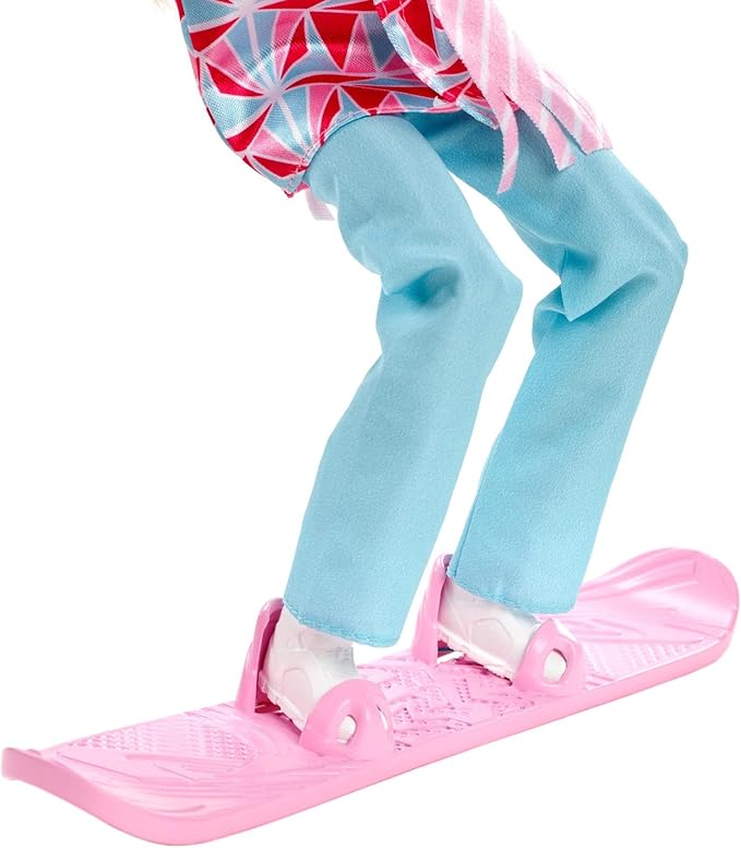 Barbie Snowboarder Fashion Doll, Winter Sports Theme with Blonde Hair, Jacket, Pants & Snowboard Accessories