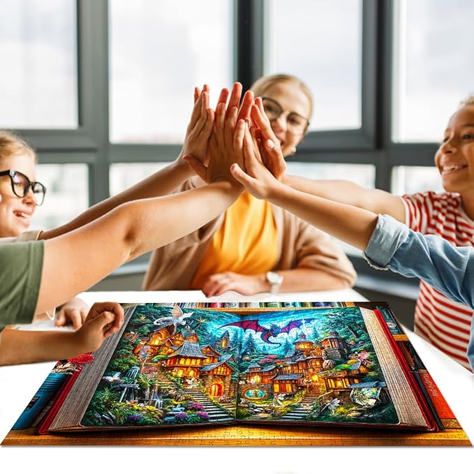 Jigsaw Puzzles for Adults 1000 Piece Puzzle for Adults 1000 Pieces Puzzle 1000 Pieces-The Magic Book of Fairy Tales