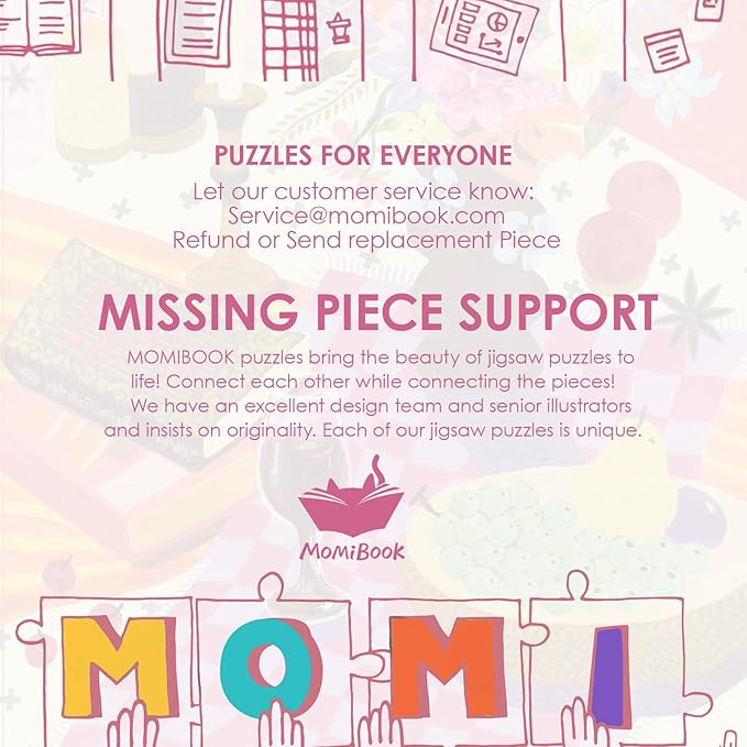 MOMIBOOK 1000 Piece Puzzle for Adults Jigsaw Puzzles of Tipsy Reverie, Twinkle Laminate Painting Image Challenging Hard Impossible Puzzle Unique Funny Party Christmas Birthday Gifts