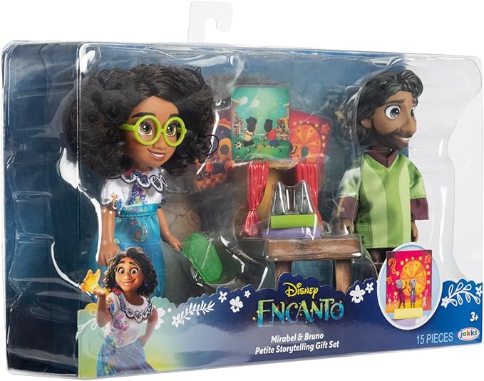 Disney Encanto Mirabel & Bruno Petite Dolls Storytelling Gift Set - Each Doll Stands 6 Inches Tall