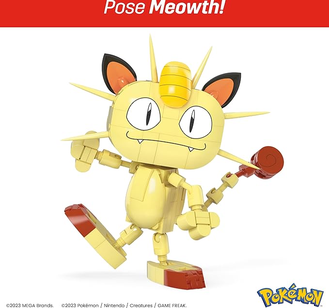 MEGA Pokémon Building Toys Set Kanto Region Trio with 529 Pieces and 3 Poseable Characters, 4 Inches Tall, for Kids