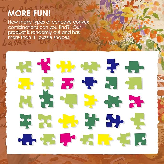 MOMIBOOK 1000 Piece Puzzle for Adults Jigsaw Puzzles of Slow Autumn Days, Painting Image Touch Film Fall Puzzles Challenging Hard Impossible Puzzle Unique Party Christmas Birthday Gifts