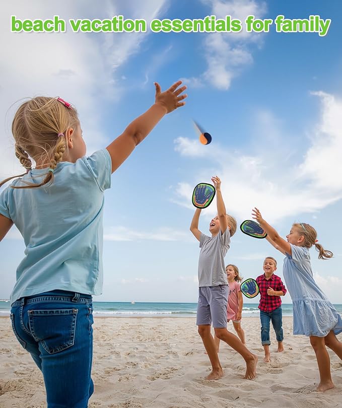 Toss and Catch Ball Game Kids Toys for 3 4 5 6 7 8 Year Old Boys Girl Birthday Gift, Outdoor Games Yard Play Beach Pool Toys for Kids Age 4-8 8-12 Toddler Baseball Glove