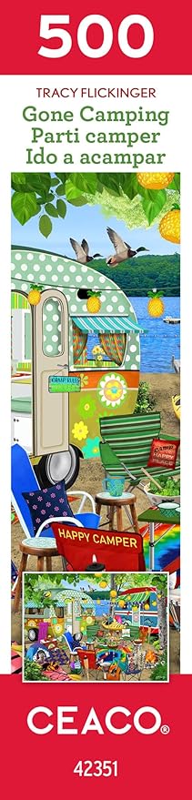 Ceaco - Tracy Flickinger - Gone Camping - 500 Piece Jigsaw Puzzle