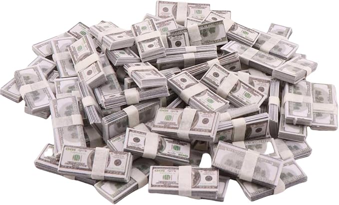 Miniature Doll Accessories 400Pcs 1:12 Scale Mini Money Miniature Playing Card Mini Wine Bottles Set Model for Tiny Doll House Accessories,Action Figure Scene Props,DIY Craft Projects