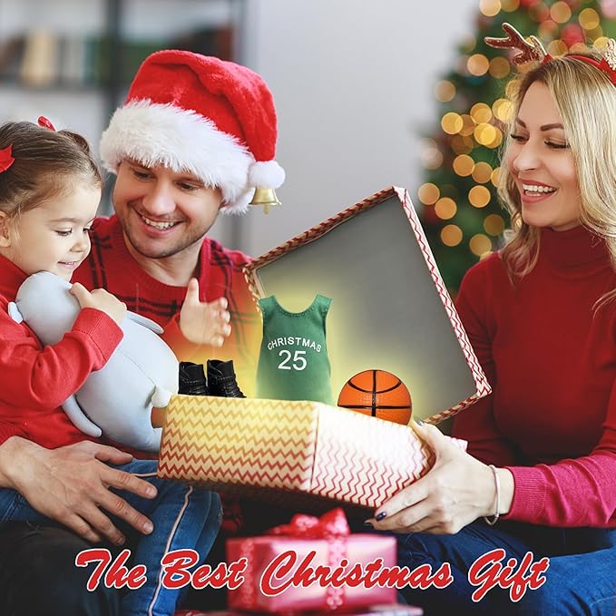 Sport Christmas Elf Accessories for Elf Doll Clothes Included Jerseys, Shorts, Shoes, Basketball (Basketball)