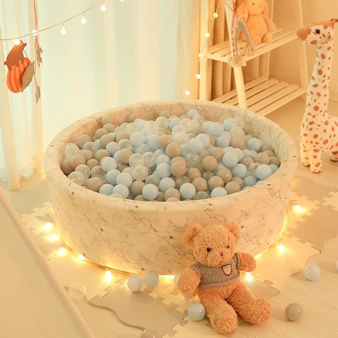 STARBOLO Ball Pit Balls for Toddlers Phthalate Free BPA Free Non-Toxic Crush Proof Play Balls for Toddlers Kids Pool Playhouse Pack of 100 200 500