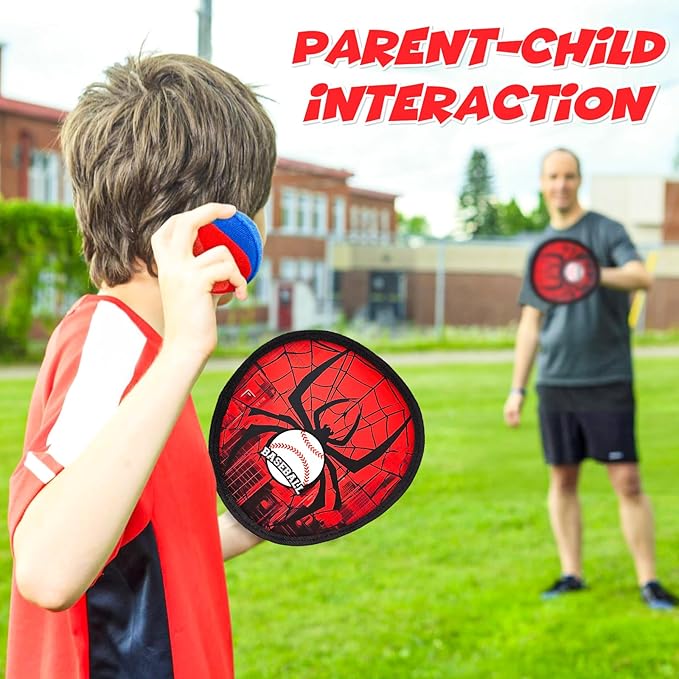 pamexin Toss and Catch Ball Game Set, Outdoor Games for Kids 3 4 5 6 7 8 9 10 11 12 Years Old Boys Girls, Outdoor Yard Games Beach Toys Pool Toys Sports & Outdoors Birthday Gifts (4 Paddles)