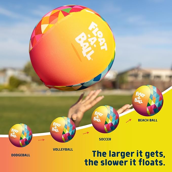 Float-A-Ball 2-Pack – Adjustable Balloon-Powered Float Balls for Kids, Reusable Outdoor & Pool Toy, Fun Floating Ball Game for Summer Play, Includes Extra Balloons, Ages 3+