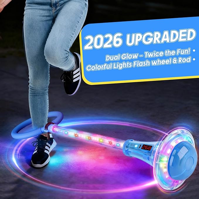 Dolanus Skip Toy with Counter- Laps, Time, Distance, Toys for 5-12 Year Old Kids, Girls Birthday Gifts for Age 5 6 7 8 9 10 11 12, Outdoor Outside Sports Games, Girls Toys Ages 6-8 8-13 (Blue)