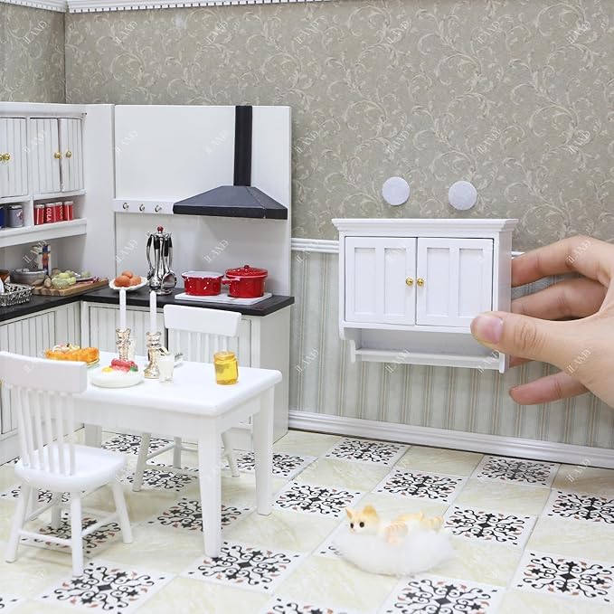 iLAND Hook and Loop Dots with Adhesive 432 pcs 0.59inch Diameter Sticky Circle Dots for Doll House Accessories and Furniture 1/6 1/12 Scale Miniature Craft Car Accessories Cute But Strong