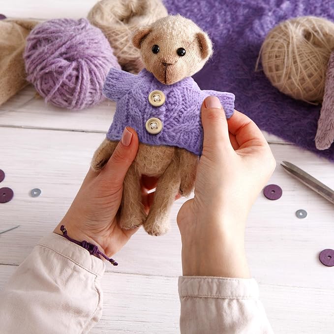 Bencailor 10 Pieces Small Doll Clothes Set 3.14 x 1.96 Inches Doll Sweaters Fit 5-9 Inches Various Styles of Small Dolls(Fresh Style)