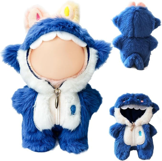 17cm Doll Clothes, Clothes for Dolls Outfit, Accessories for Dolls Clothes, Cute Clothes Set for Doll,No Doll Included(Blue Shark)
