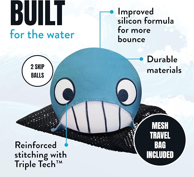 Activ Life The Ultimate Water Skip Balls, Water Bouncing Ball for Swimming Pool, Beach Toys for Friends, Family, Kids and Adults