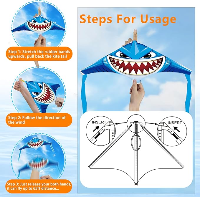 YongnKids 6 Pack Mini Kite for Boys Girls Age 3-5 4-8, Finger Launcher Kites Easy to Fly Ejection Flying Toys Kite for Kids Teens Ages Beach Park Backyard Outdoor Sports