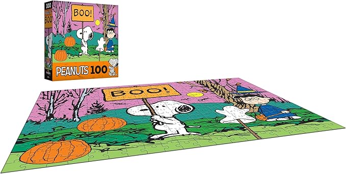RoseArt - Peanuts - Boo! - 100 Piece Jigsaw Puzzle for Kids and Adults