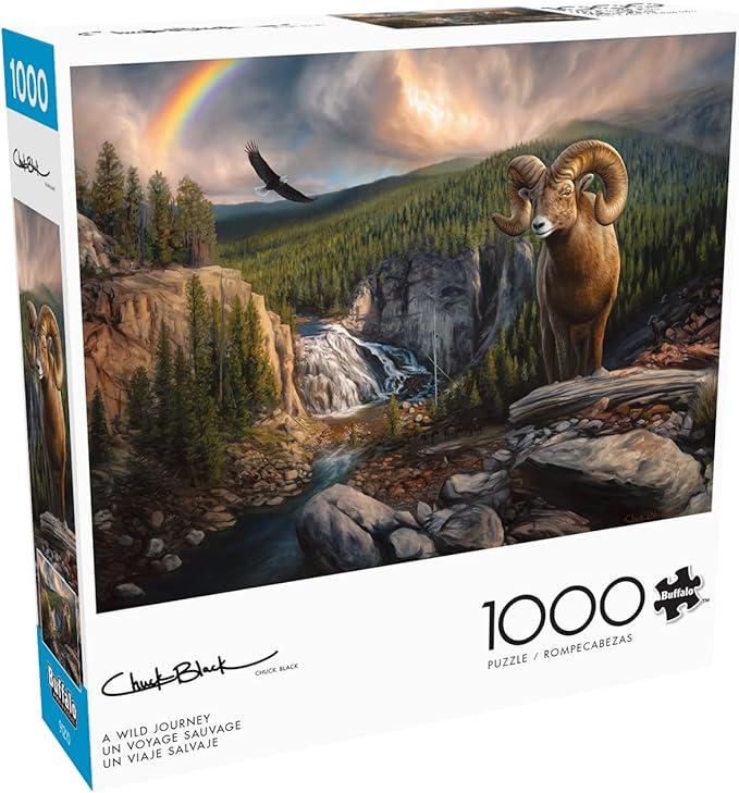 Buffalo Games - Charles Black - A Wild Journey - 1000 Piece Jigsaw Puzzle for Adults -Challenging Puzzle Perfect for Game Nights - Finished Size is 26.75 x 19.75