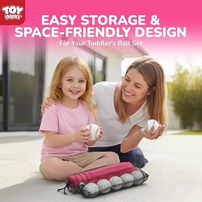 TOY Life T Ball Set for Kids 3-5 5-8, Toddler Baseball Set for Girls, T Ball Stand Sets, Tball Bating Tee Outdoor Indoor Toys for Toddler Girls